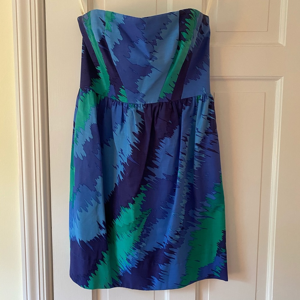 Shoshanna Blue/Green Formal Dress